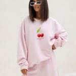 Bluza SUMMER Różowa z wiśnią