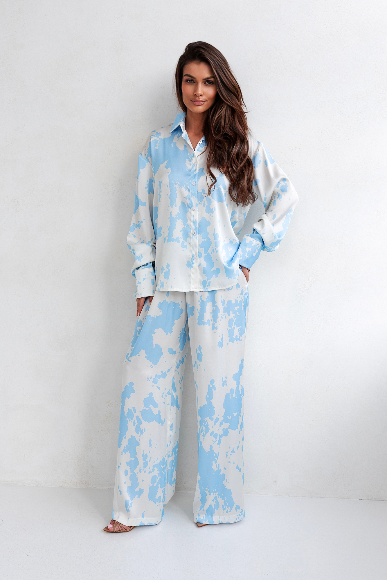 SOPHIA Cream and blue set