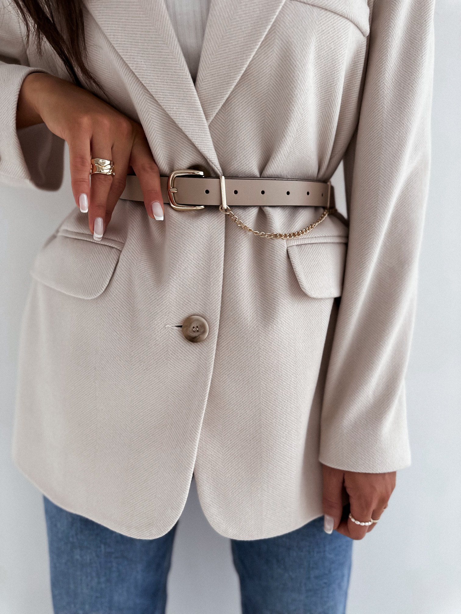 Belt CHAIN Beige