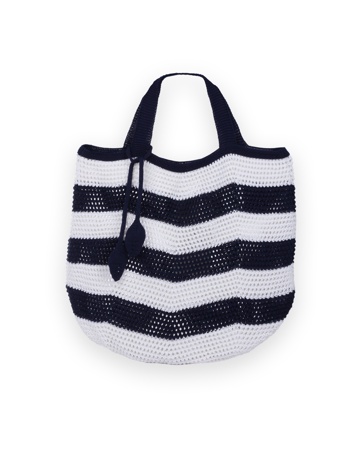 COMO bag Cream and navy blue