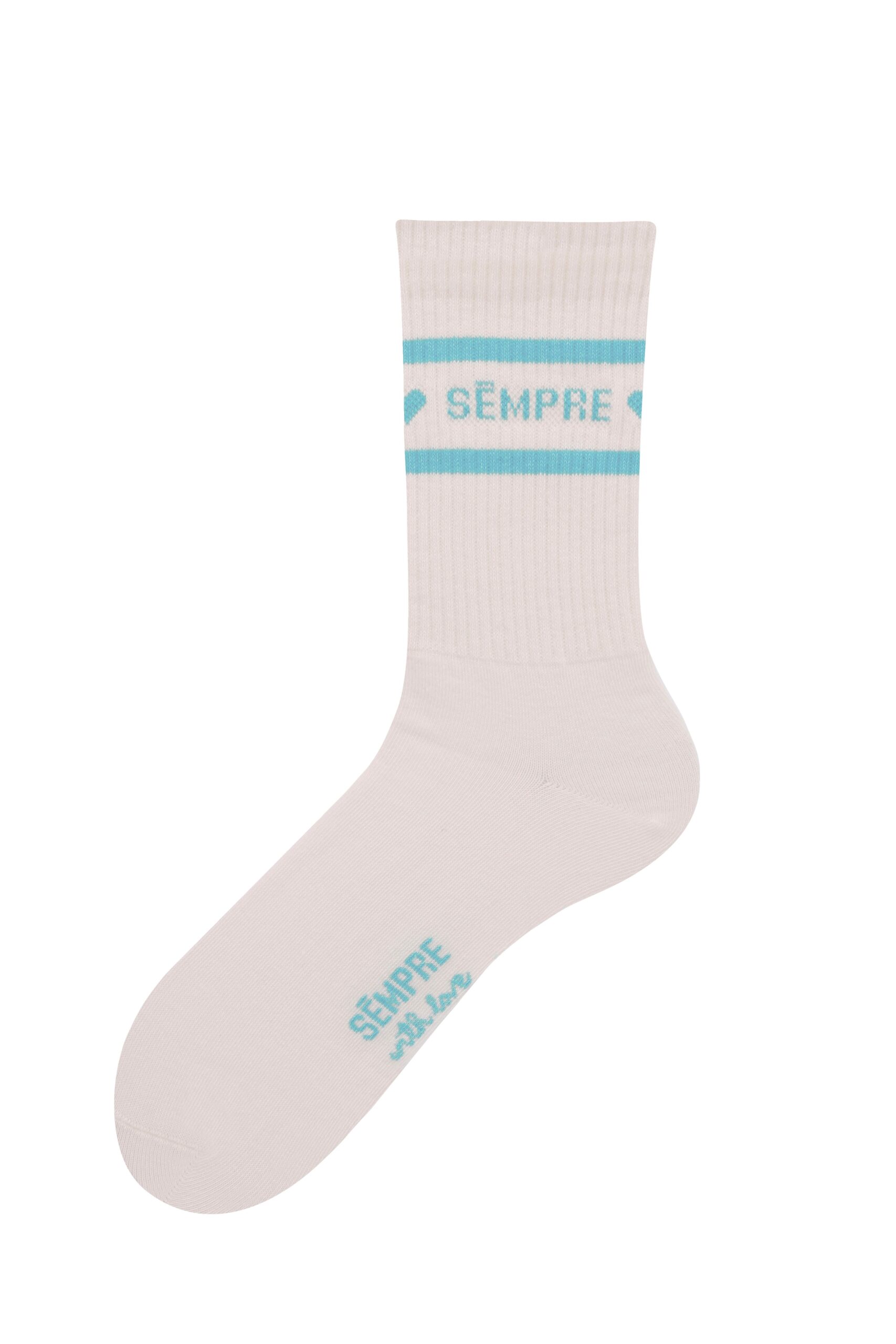 HEART Socks Vanilla/Blue