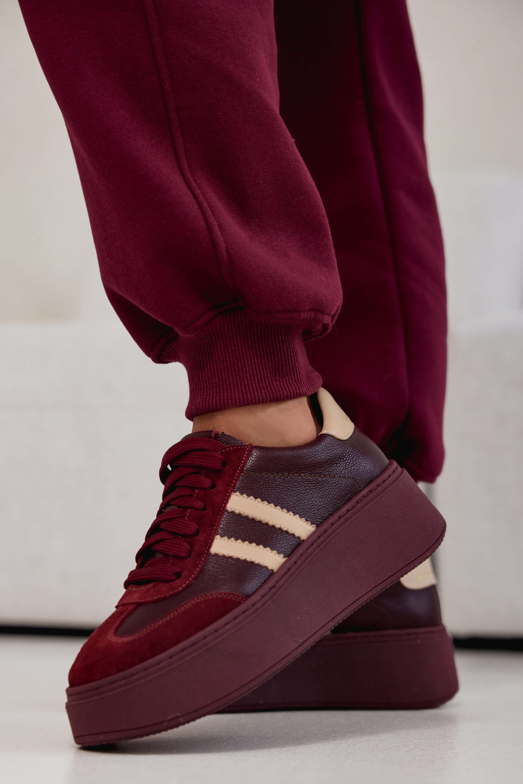 Buty KESJA Bordowe