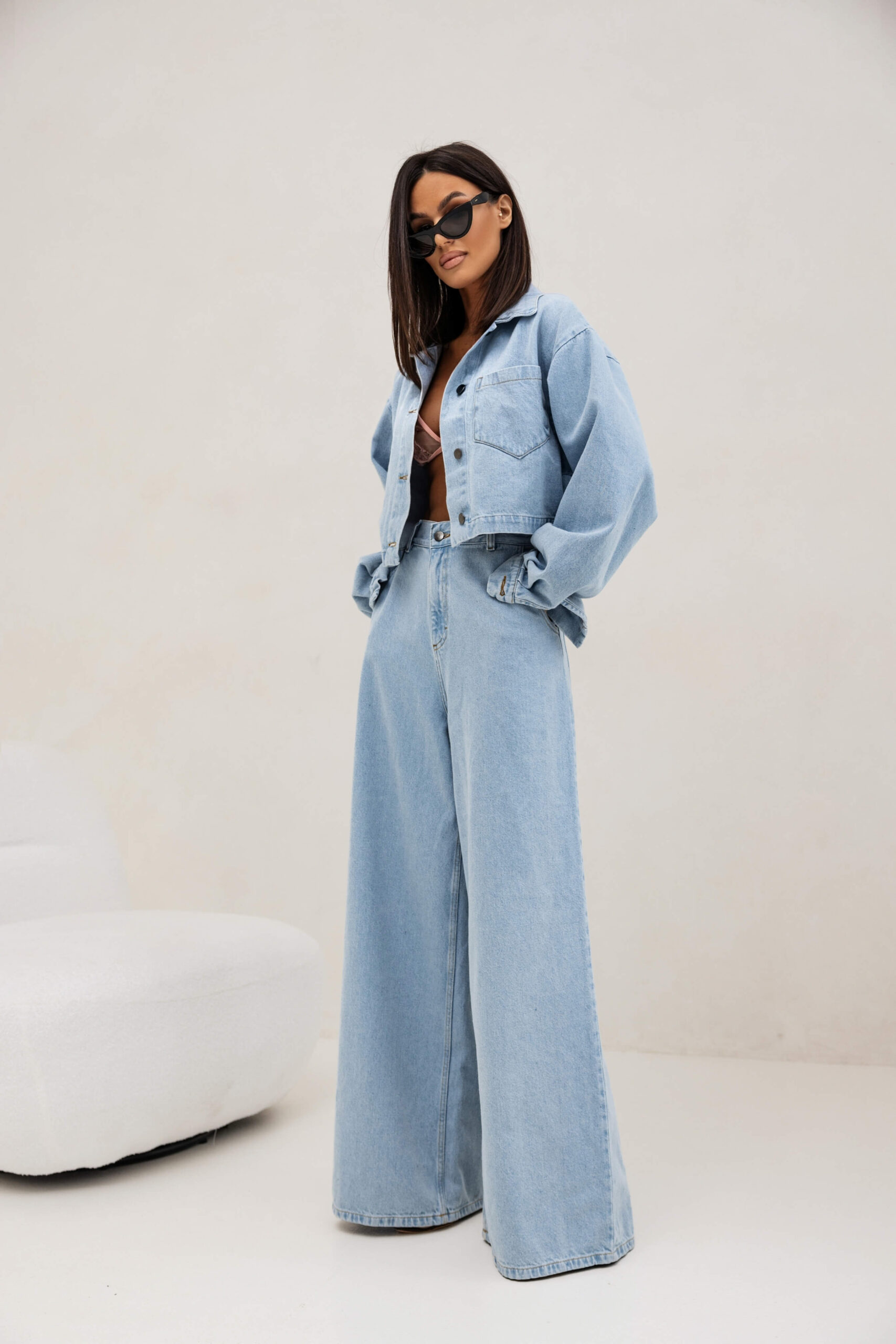 Spodnie JEANS NOEMI Baby Blue