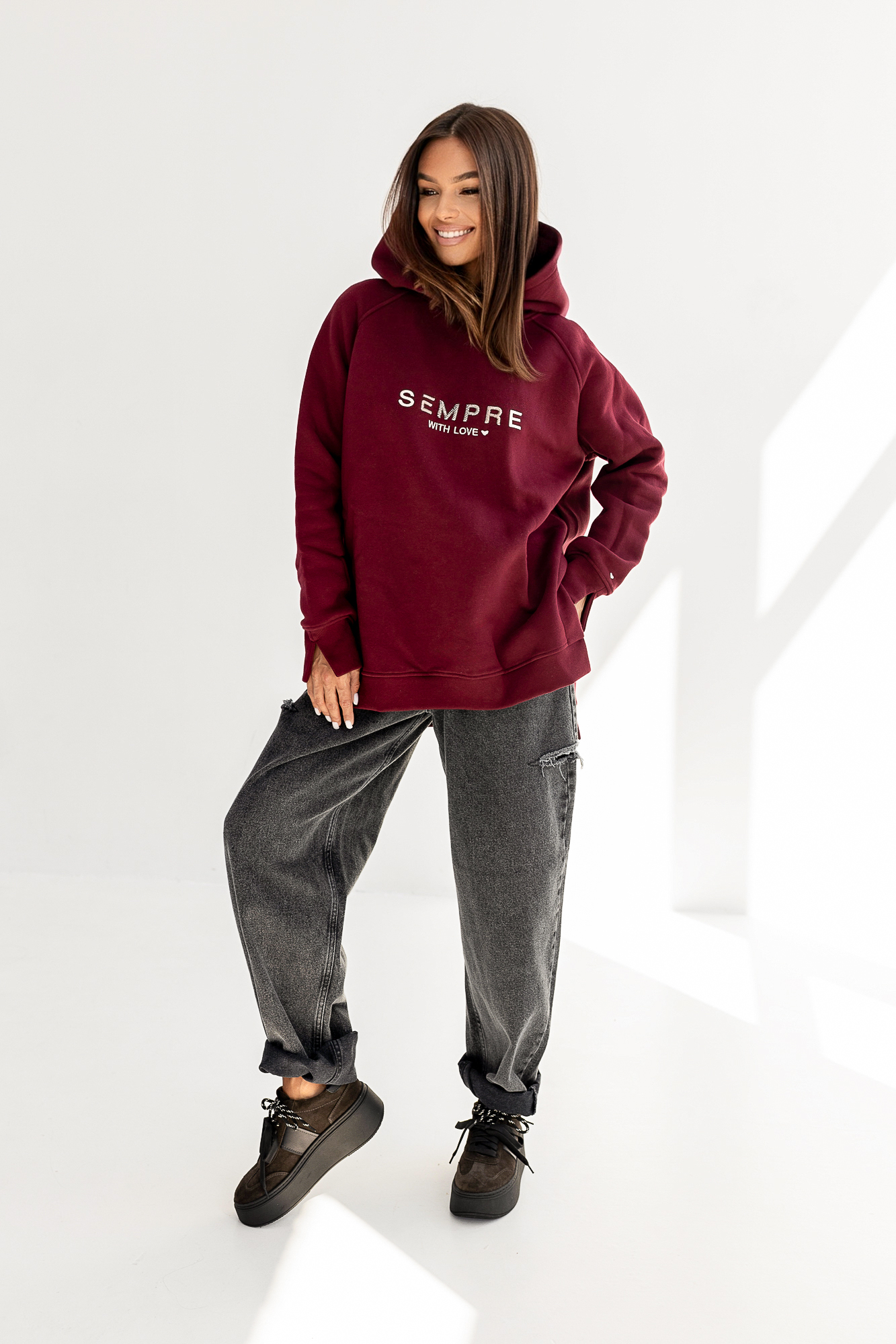 Bluza RUBY Bordowa