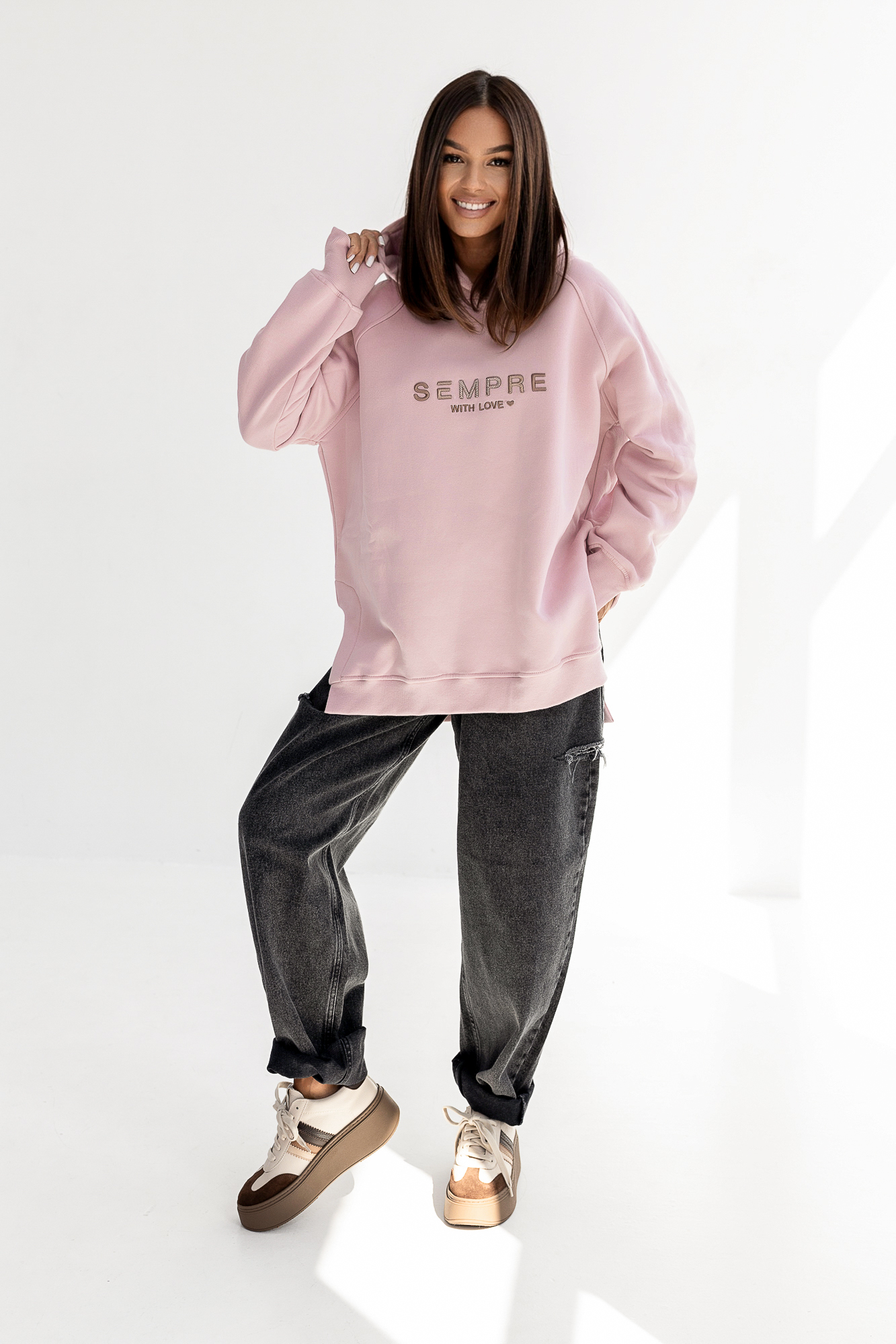 Bluza RUBY Pudrowy róż