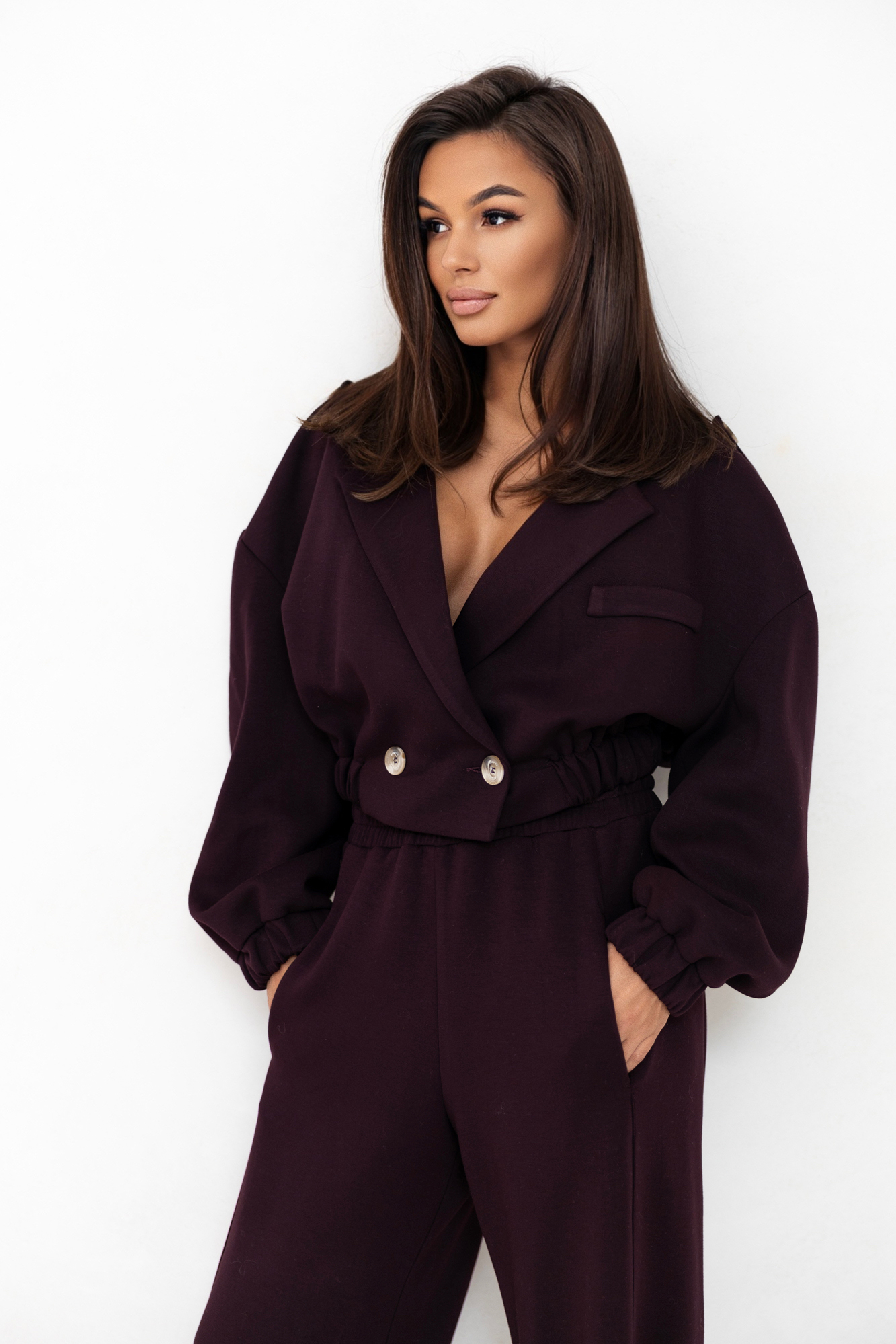 Komplet ASTER Jagodowy