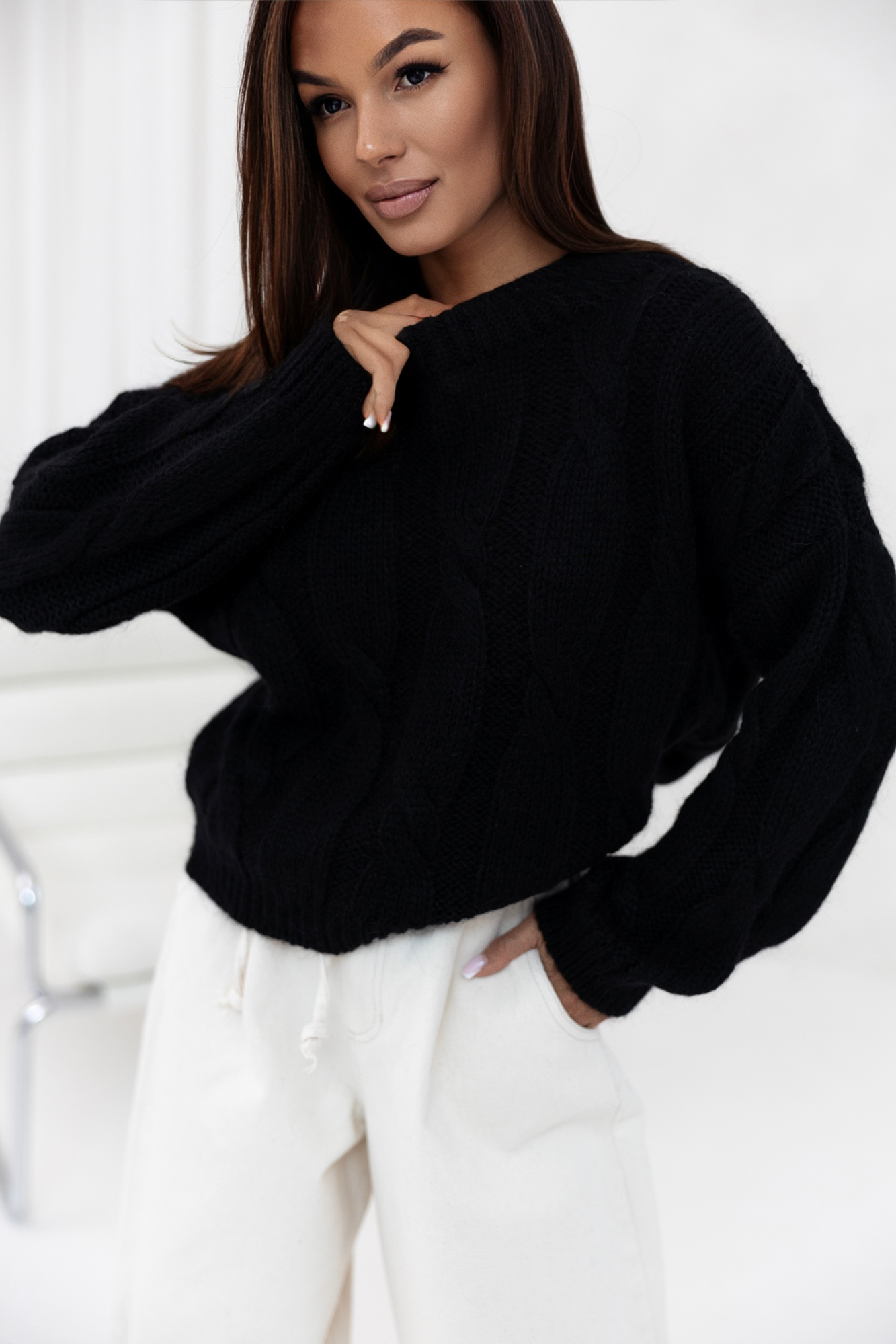 Sweter EDITTA Czarny