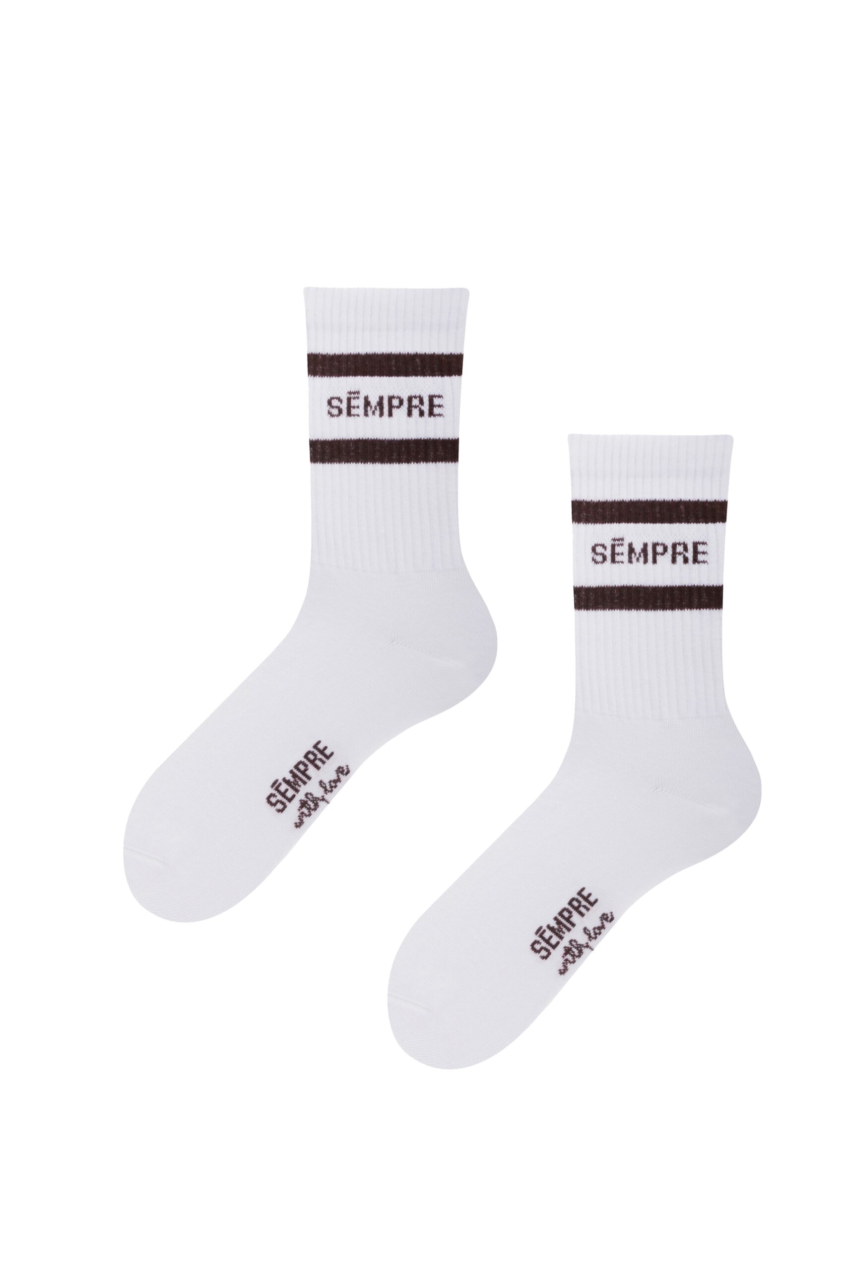 Skarpetki BASIC Beżowy/Ciemny brązowy