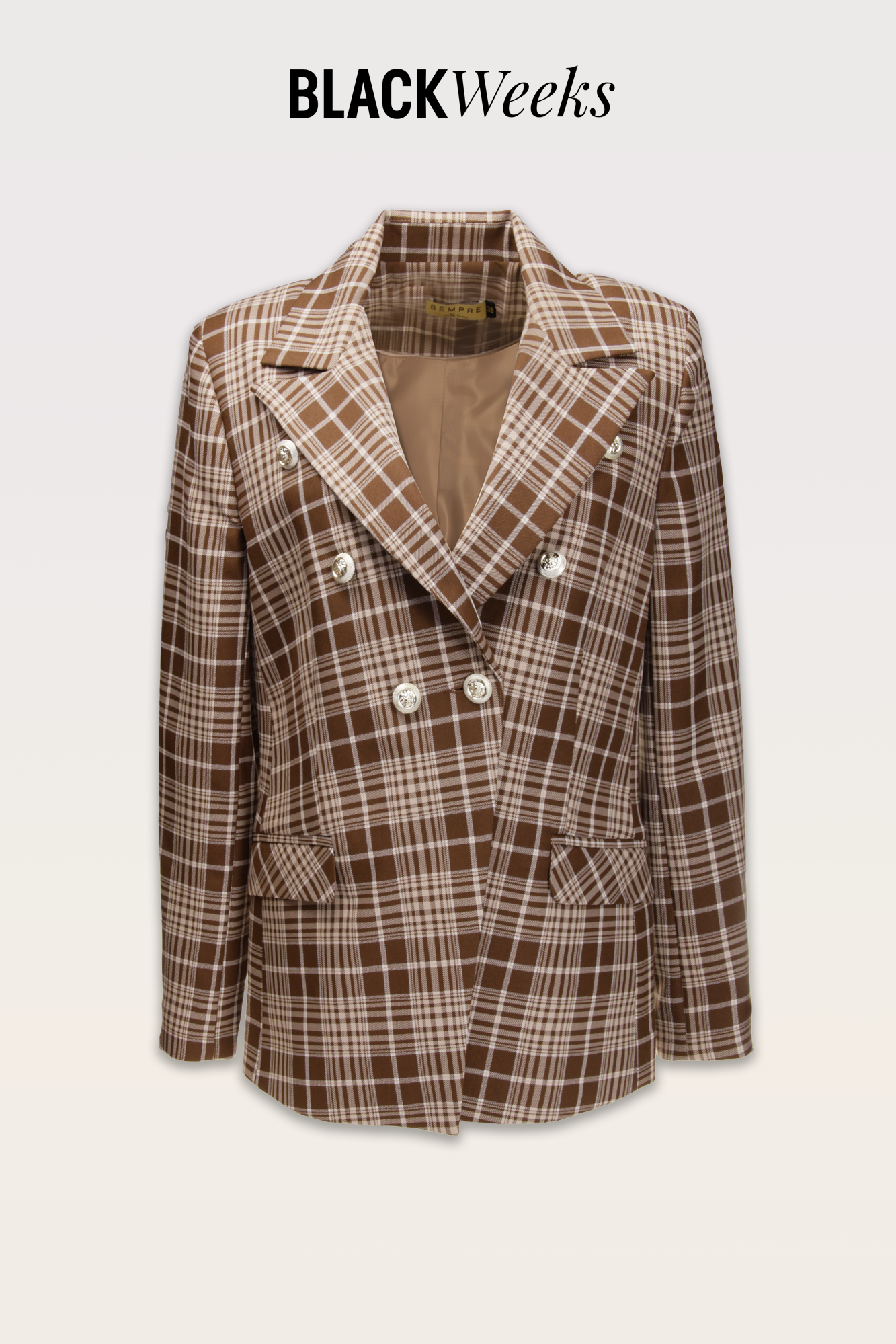 Marynarka MARTINI Kratka brązowa