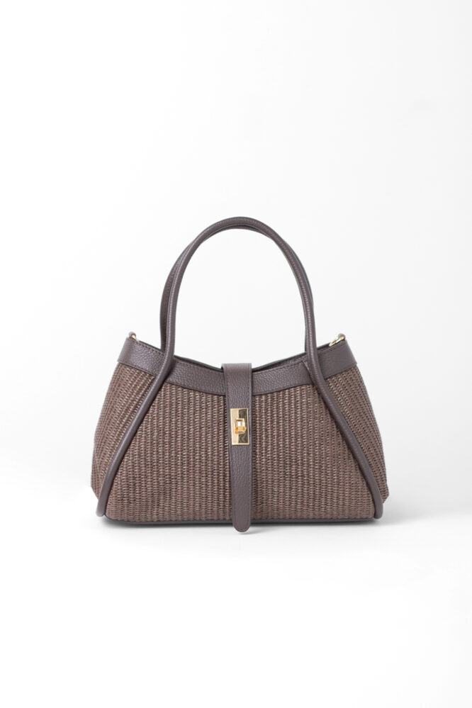 GIULIA plaid bag Chocolate
