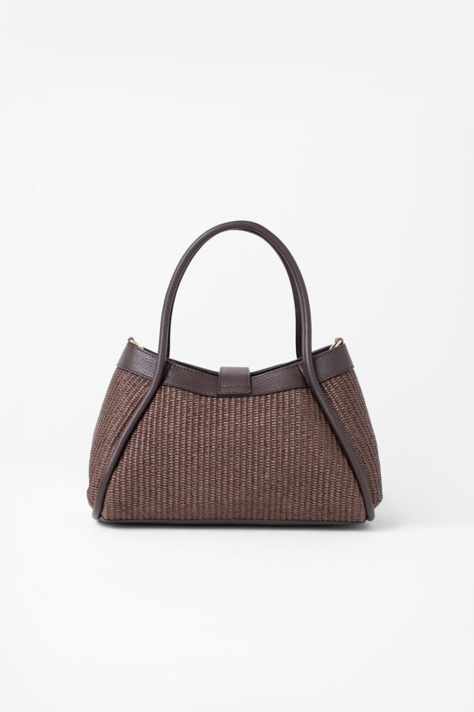 GIULIA plaid bag Chocolate