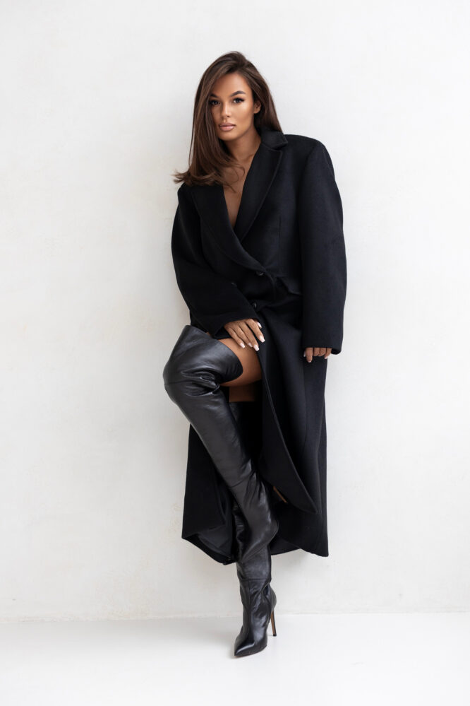 AMBER Coat Black