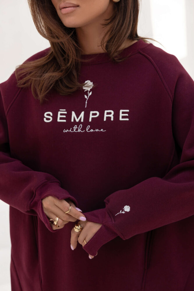 Sweatshirt ROSIE Maroon