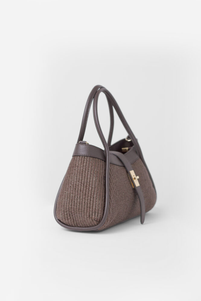 GIULIA plaid bag Chocolate