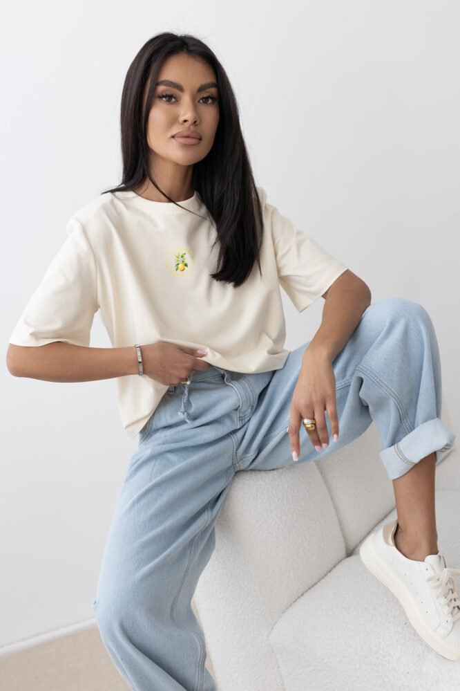 T-shirt LEA Vanilla with lemon