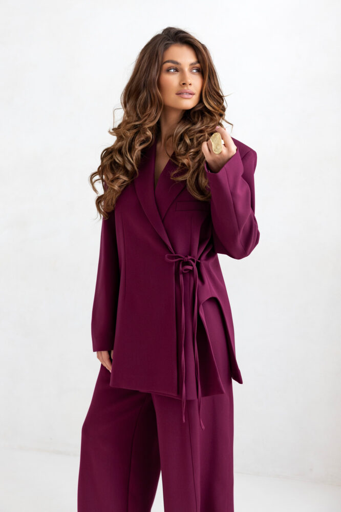 LINE Suit Maroon