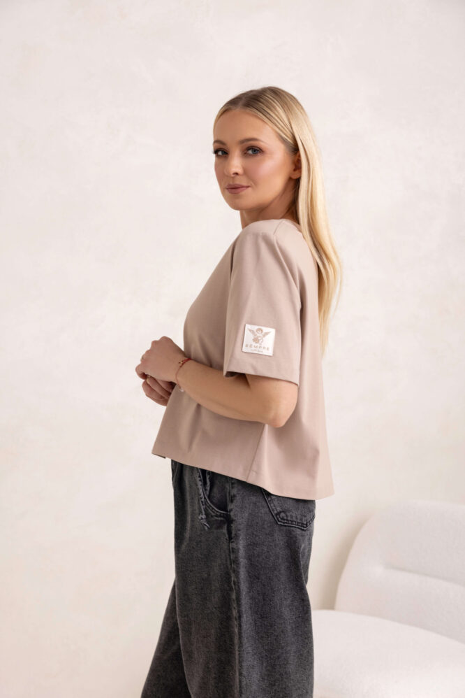 T-shirt ELLI Dark beige