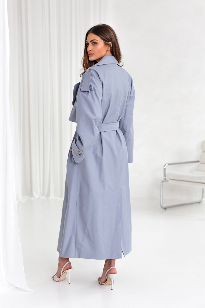 Trench LONG Blue