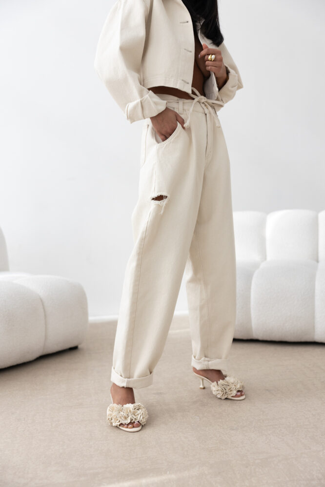 JEANS NICOLE Cream shirt