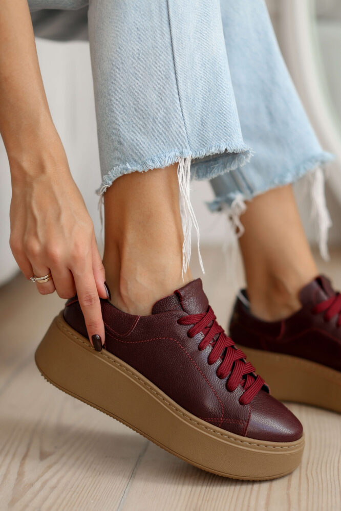 Buty BRIGITTE Bordowe