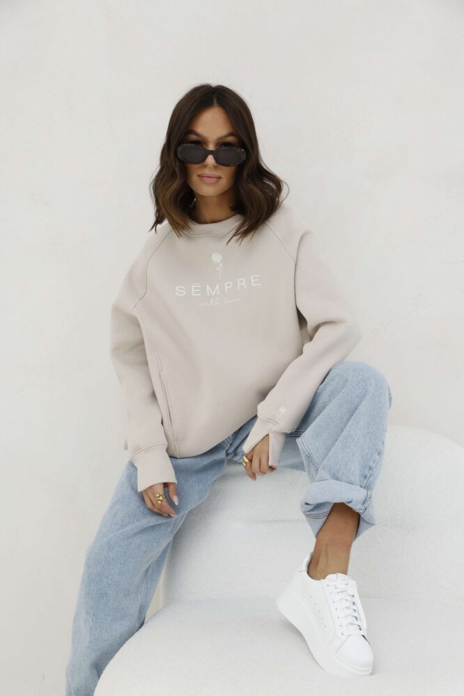 Sweatshirt ROSIE Light beige