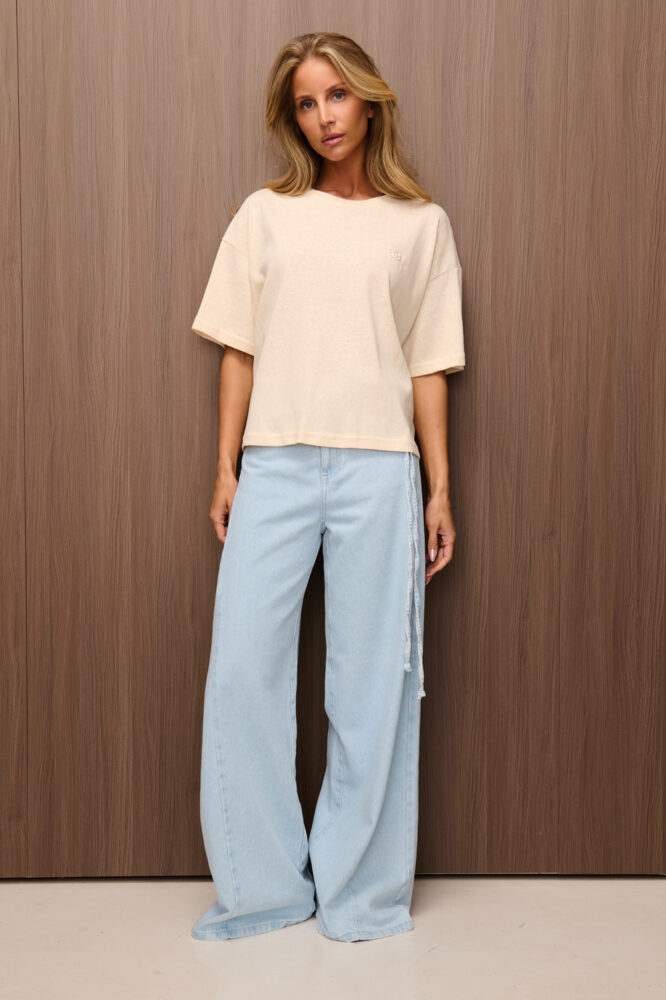 T-shirt CARENA Waniliowy