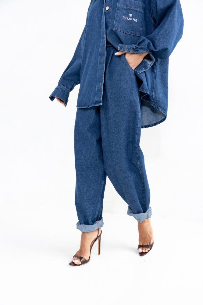Koszula JEANS Niebieska