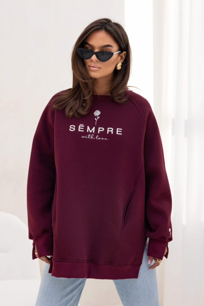 Sweatshirt ROSIE Maroon