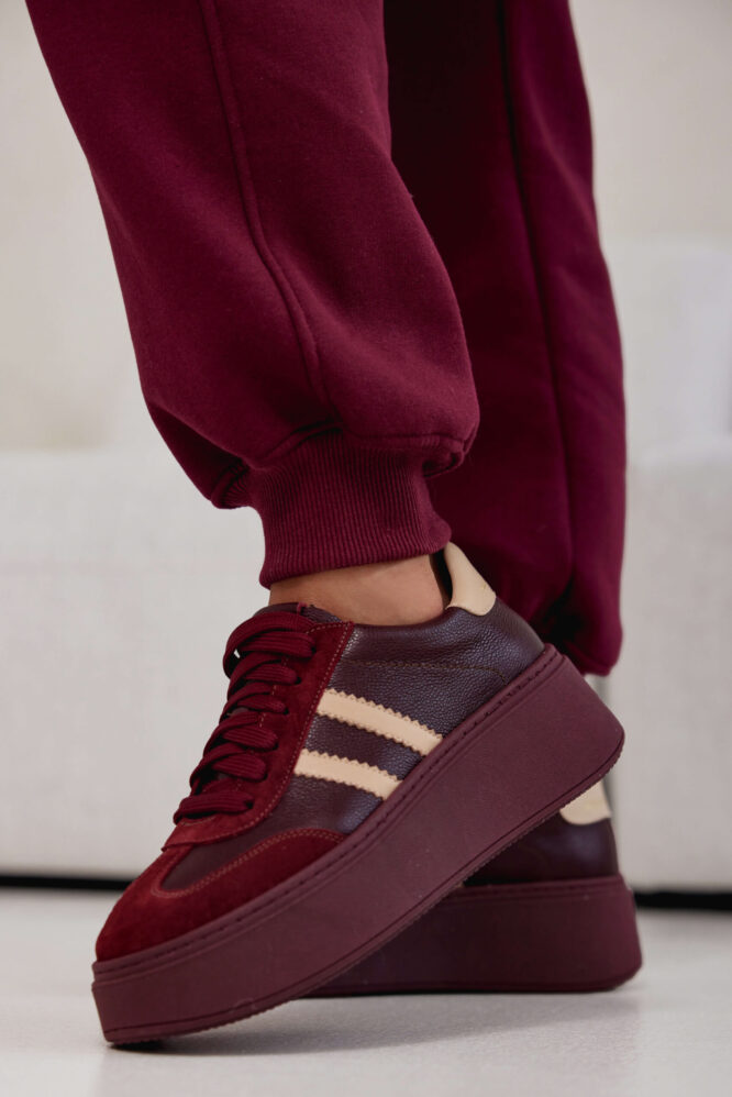 Buty KESJA Bordowe