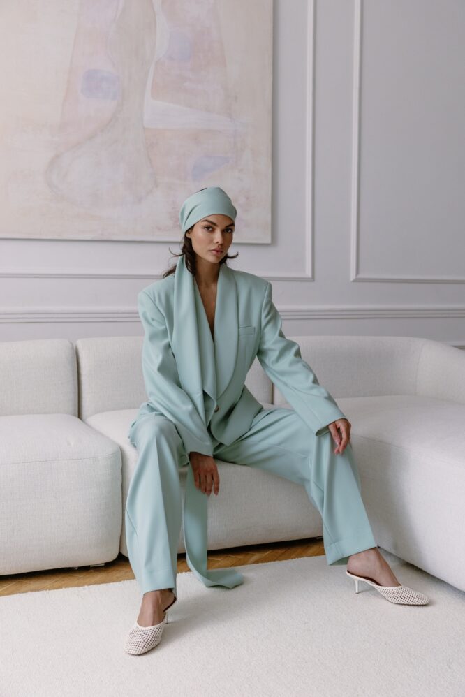TAYLOR suit Mint green