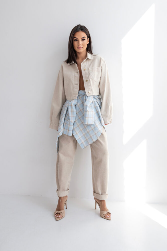Koszula JEANS NICOLE Jasny beż