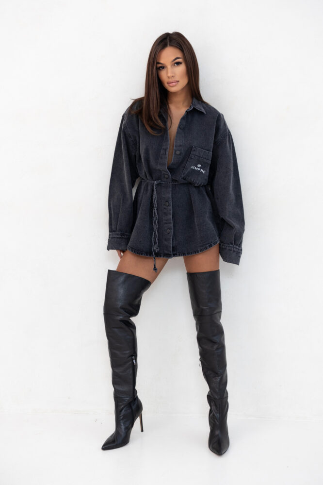 Koszula JEANS Czarna