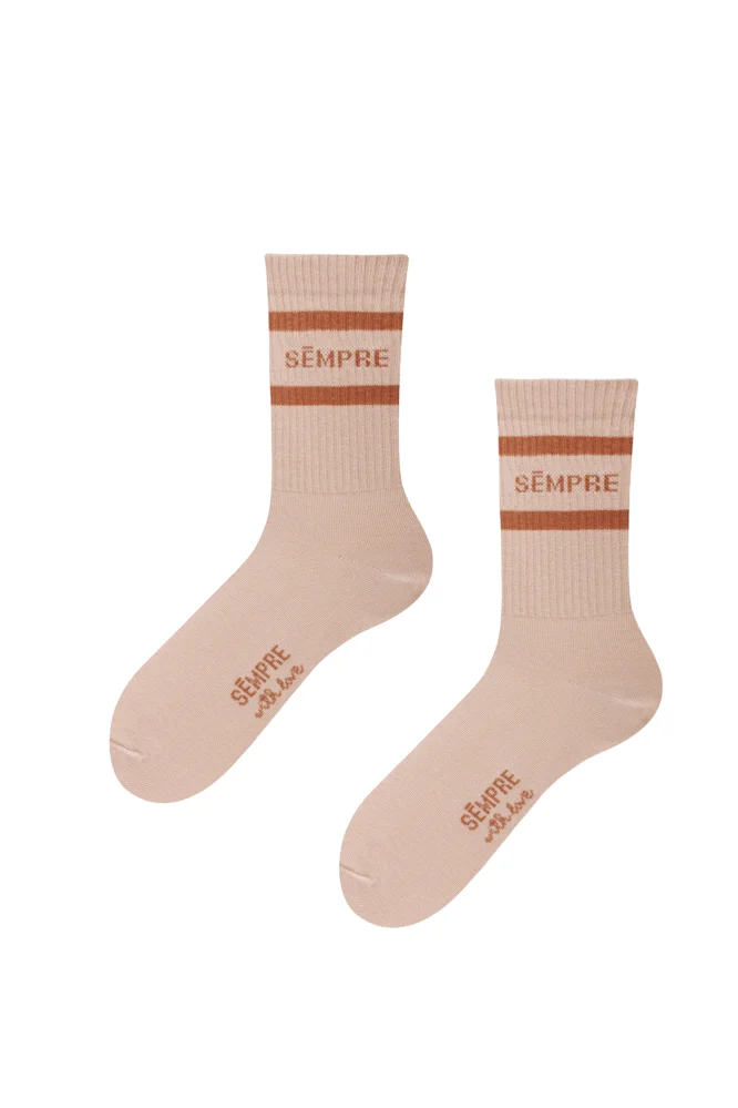 BASIC Socks Beige/Copper