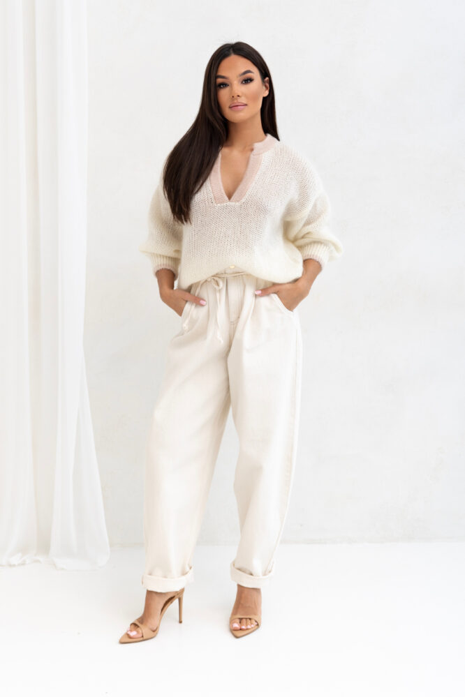 Jumper DESTINY Cream with beige