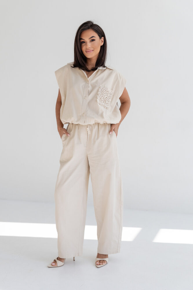 CLARA trousers Light beige