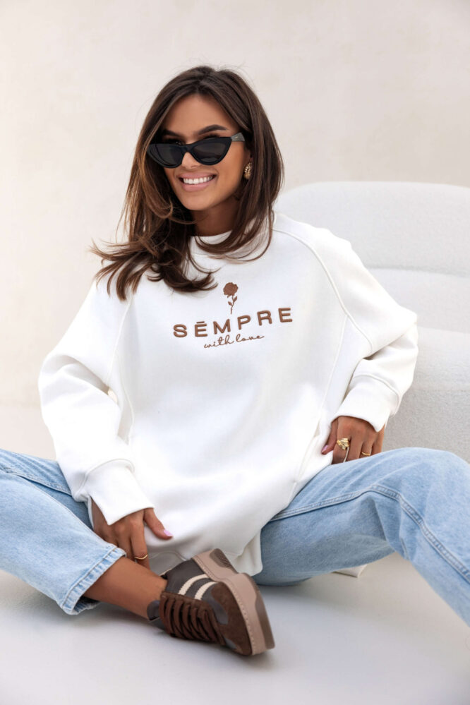 Sweatshirt ROSIE White
