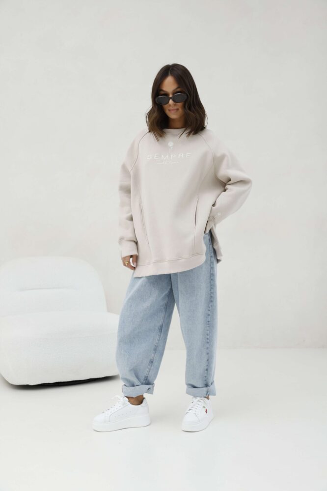 Sweatshirt ROSIE Light beige