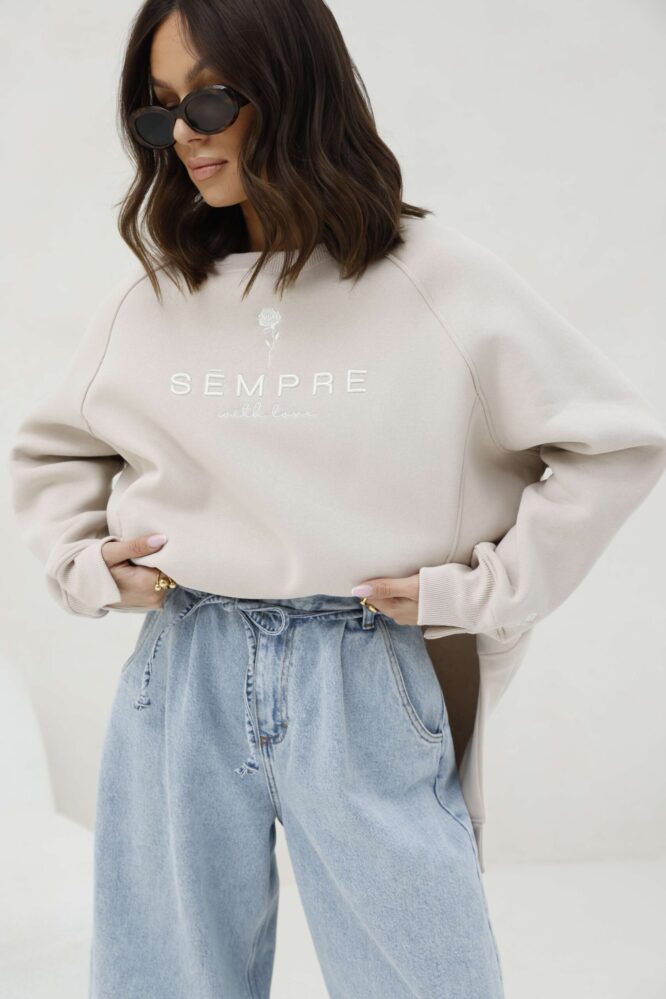 Sweatshirt ROSIE Light beige
