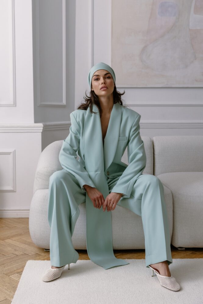 TAYLOR suit Mint green