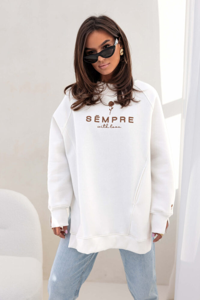 Sweatshirt ROSIE White