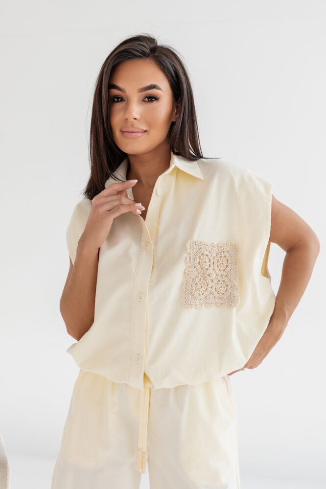 CLARA Cream Vest