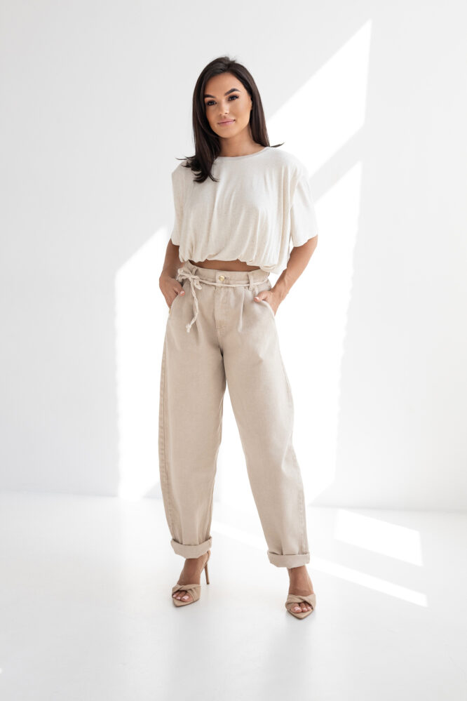 Skylar Natural T-shirt Light beige
