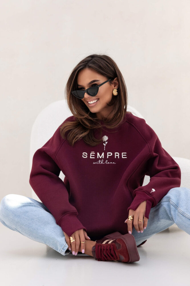 Sweatshirt ROSIE Maroon