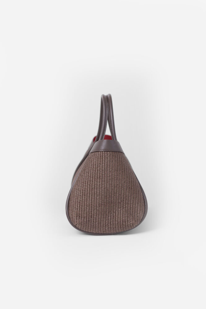 GIULIA plaid bag Chocolate