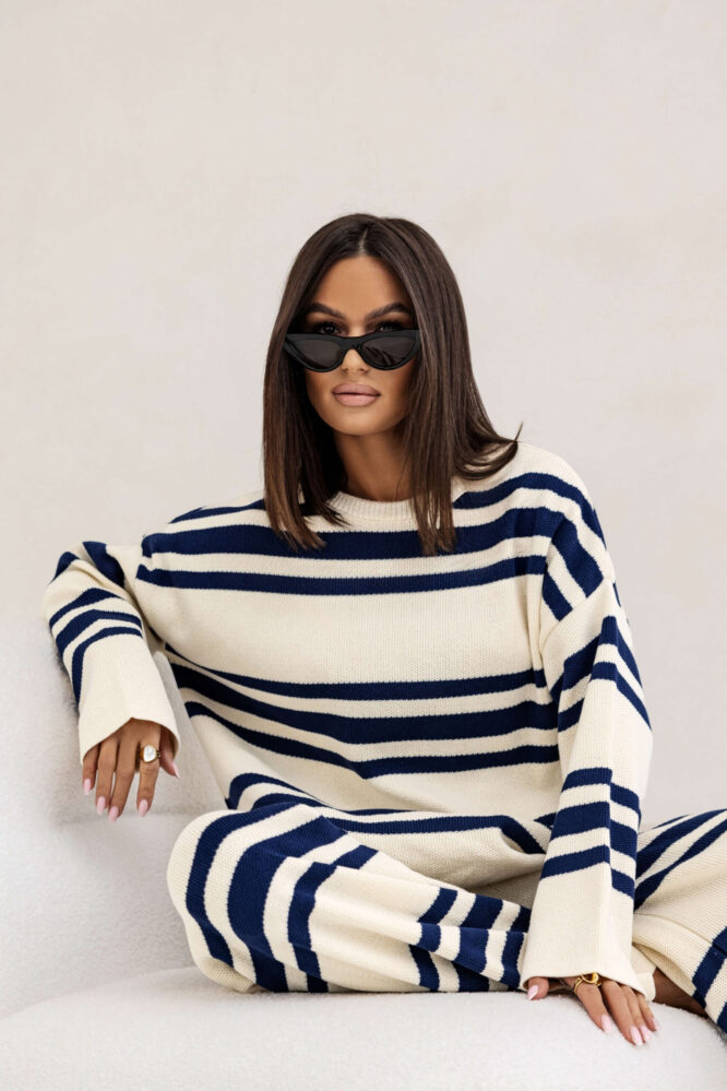 WILLOW STRIPS set Navy blue