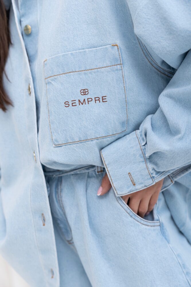 Koszula JEANS Baby blue