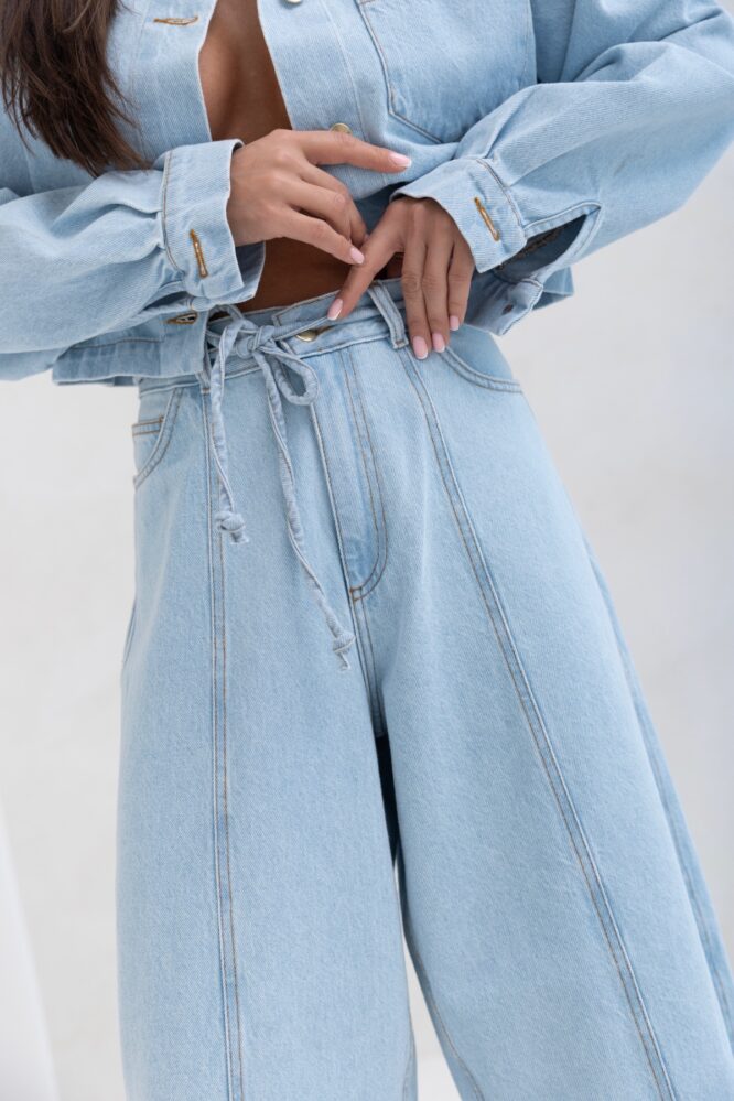 Spodnie JEANS TORI Baby blue