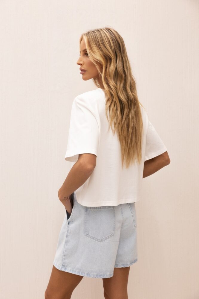 MILA Denim Shorts Baby Blue