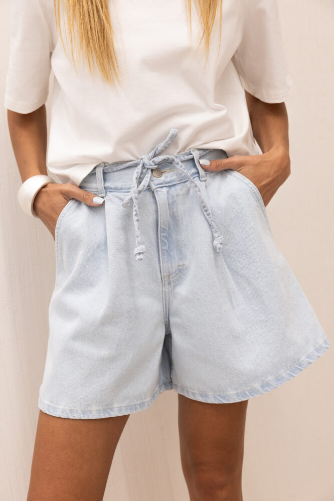 MILA Denim Shorts Baby Blue