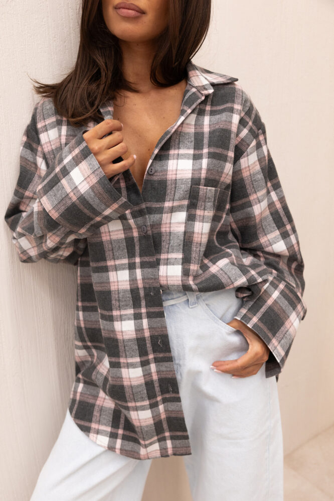 AURA Shirt Grey Pink